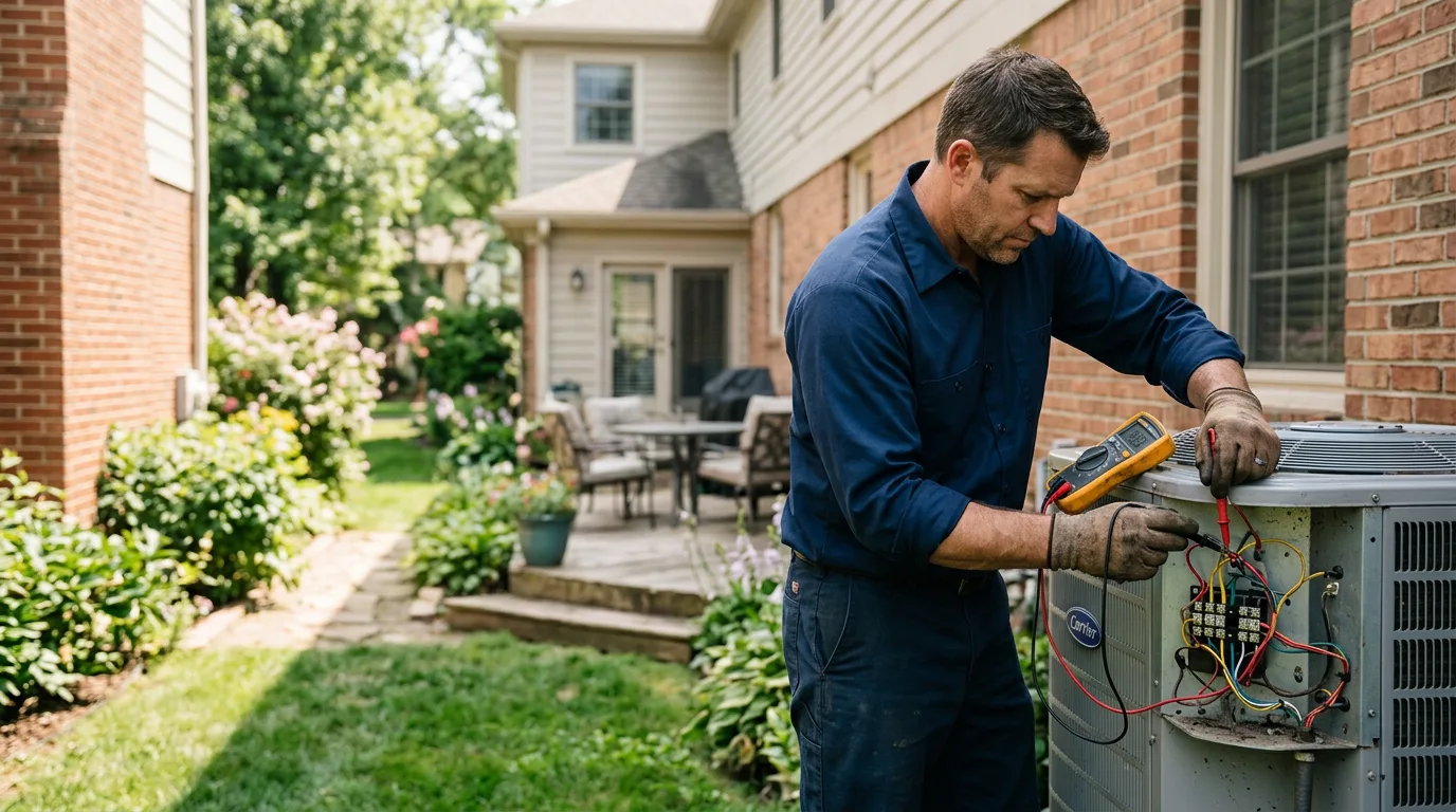 HVAC technician working near Glyndon, MD